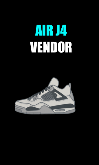 AIR J4 Vendor (USA 1-3 Day)